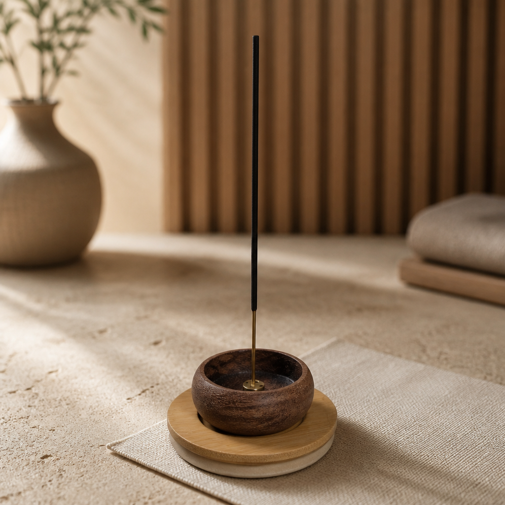 Wood Incense Burner/ Holder