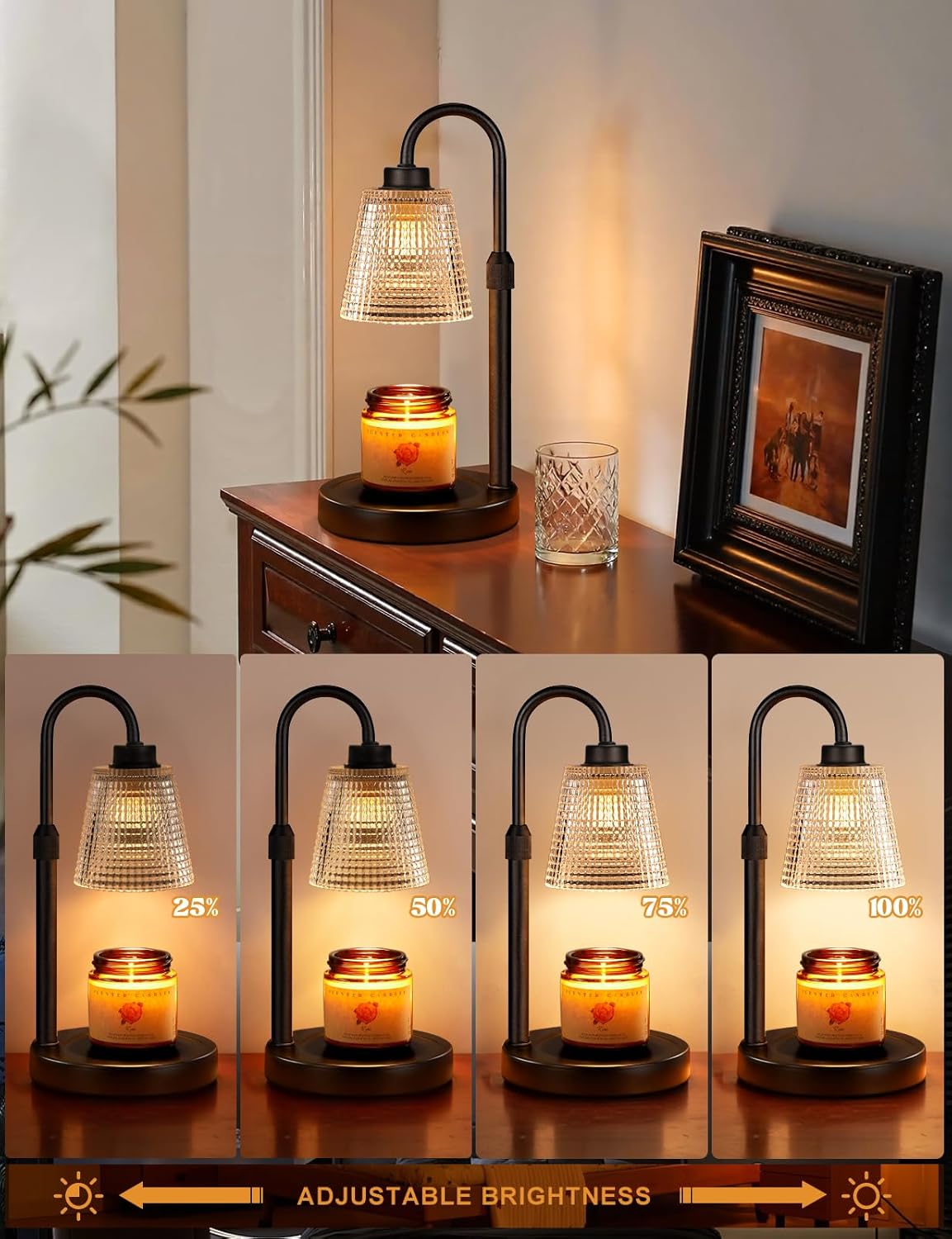 Candle warmer lamp - For container candles and wax melts