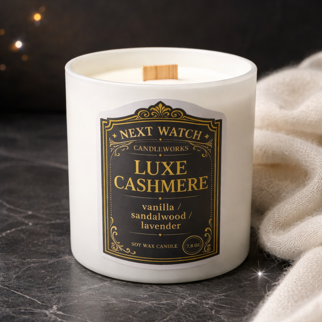 Luxe Cashmere scented soy wax candle