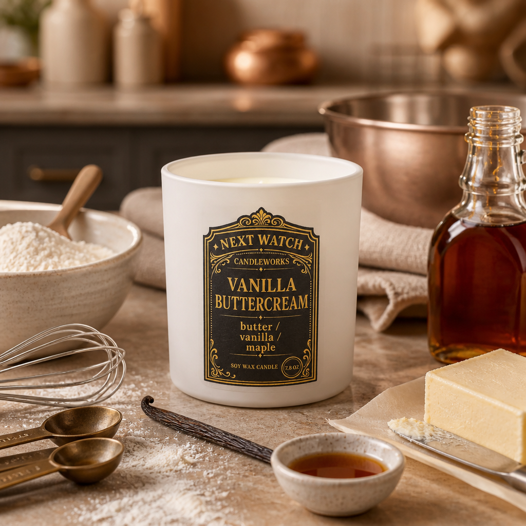 Vanilla Buttercream scented soy wax candle